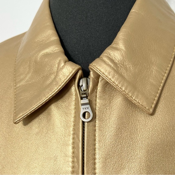 Serrano 100% Leather Gold Jacket - Picture 6 of 12